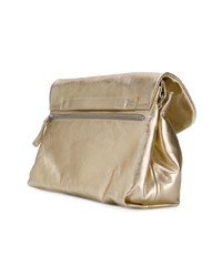 goldene Satchel-Tasche aus Leder von Marsèll