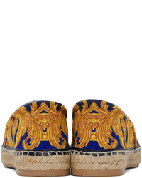 goldene Segeltuch Espadrilles von Versace