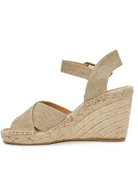 goldene Segeltuch Espadrilles von Soludos