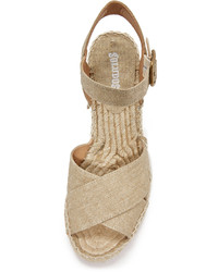 goldene Segeltuch Espadrilles von Soludos