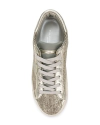 goldene Segeltuch niedrige Sneakers von Philippe Model