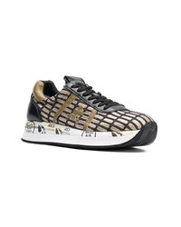 goldene Segeltuch niedrige Sneakers von Premiata