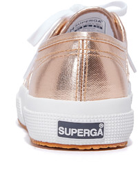 goldene Segeltuch Turnschuhe von Superga