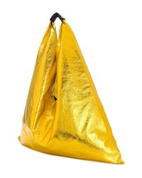 goldene Shopper Tasche aus Leder von MM6 MAISON MARGIELA