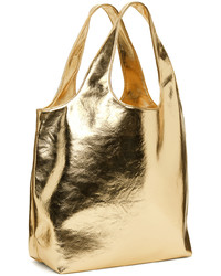 goldene Shopper Tasche aus Leder von A.P.C.
