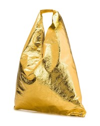 goldene Shopper Tasche aus Leder von MM6 MAISON MARGIELA