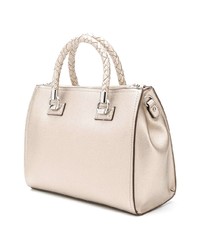 goldene Shopper Tasche aus Leder von Liu Jo