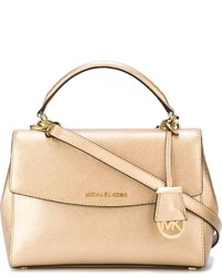 goldene Shopper Tasche aus Leder von MICHAEL Michael Kors