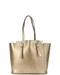 goldene Shopper Tasche aus Leder von Tosca Blu