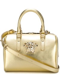 goldene Shopper Tasche aus Leder von Versace