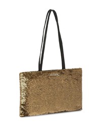 goldene Shopper Tasche aus Pailletten von Miu Miu