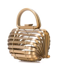 goldene Shopper Tasche aus Stroh von Cult Gaia
