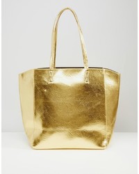 goldene Shopper Tasche von Asos