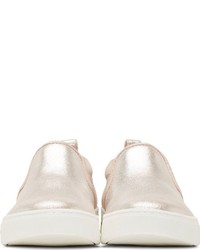 goldene Slip-On Sneakers aus Leder von Marc by Marc Jacobs