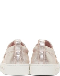 goldene Slip-On Sneakers aus Leder von Marc by Marc Jacobs