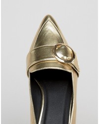 goldene Slipper von Asos