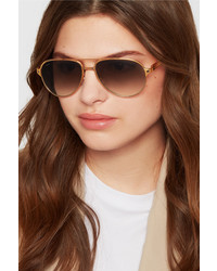 goldene Sonnenbrille von Cartier Eyewear