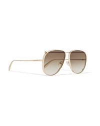 goldene Sonnenbrille von Alexander McQueen