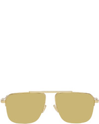 goldene Sonnenbrille von Bottega Veneta