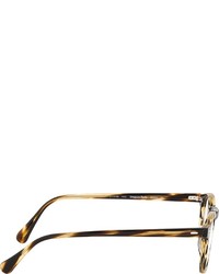 goldene Sonnenbrille von Oliver Peoples
