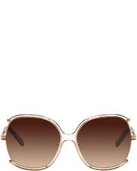 goldene Sonnenbrille von Chloé