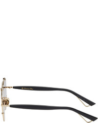 goldene Sonnenbrille von Christian Dior