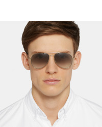 goldene Sonnenbrille von Saint Laurent