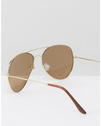 goldene Sonnenbrille von Reclaimed Vintage