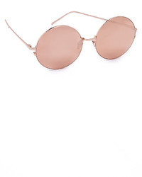 goldene Sonnenbrille von Linda Farrow Luxe
