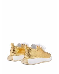 goldene Sportschuhe von Giuseppe Zanotti