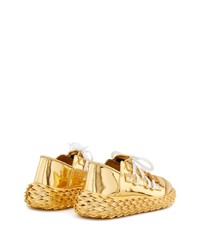 goldene Sportschuhe von Giuseppe Zanotti