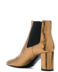 goldene Stiefel von Saint Laurent