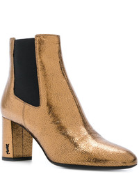 goldene Stiefel von Saint Laurent