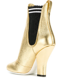 goldene Stiefeletten von Fendi