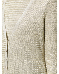 goldene Strickjacke von Oscar de la Renta