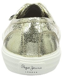 goldene Turnschuhe von Pepe Jeans