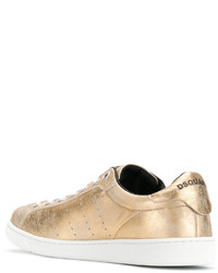 goldene Turnschuhe von DSQUARED2