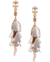 goldene Perlen Ohrringe von Oscar de la Renta