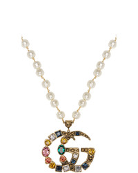 goldene Perlen Perlenkette von Gucci