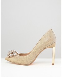 goldene verzierte Pumps von Ted Baker