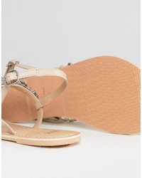 goldene verzierte Sandalen von Asos