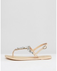 goldene verzierte Sandalen von Asos