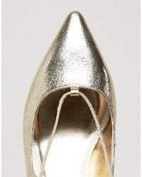 goldene verzierte Schuhe von Asos