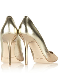 goldene Wildleder Pumps von Jimmy Choo