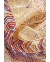 goldener bedruckter Schal von Missoni
