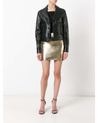 goldener Minirock von Saint Laurent