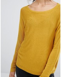 goldener Pullover von Vero Moda