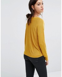 goldener Pullover von Vero Moda