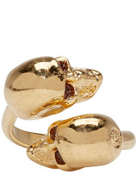 goldener Ring von Alexander McQueen
