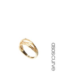 goldener Ring von Asos Curve